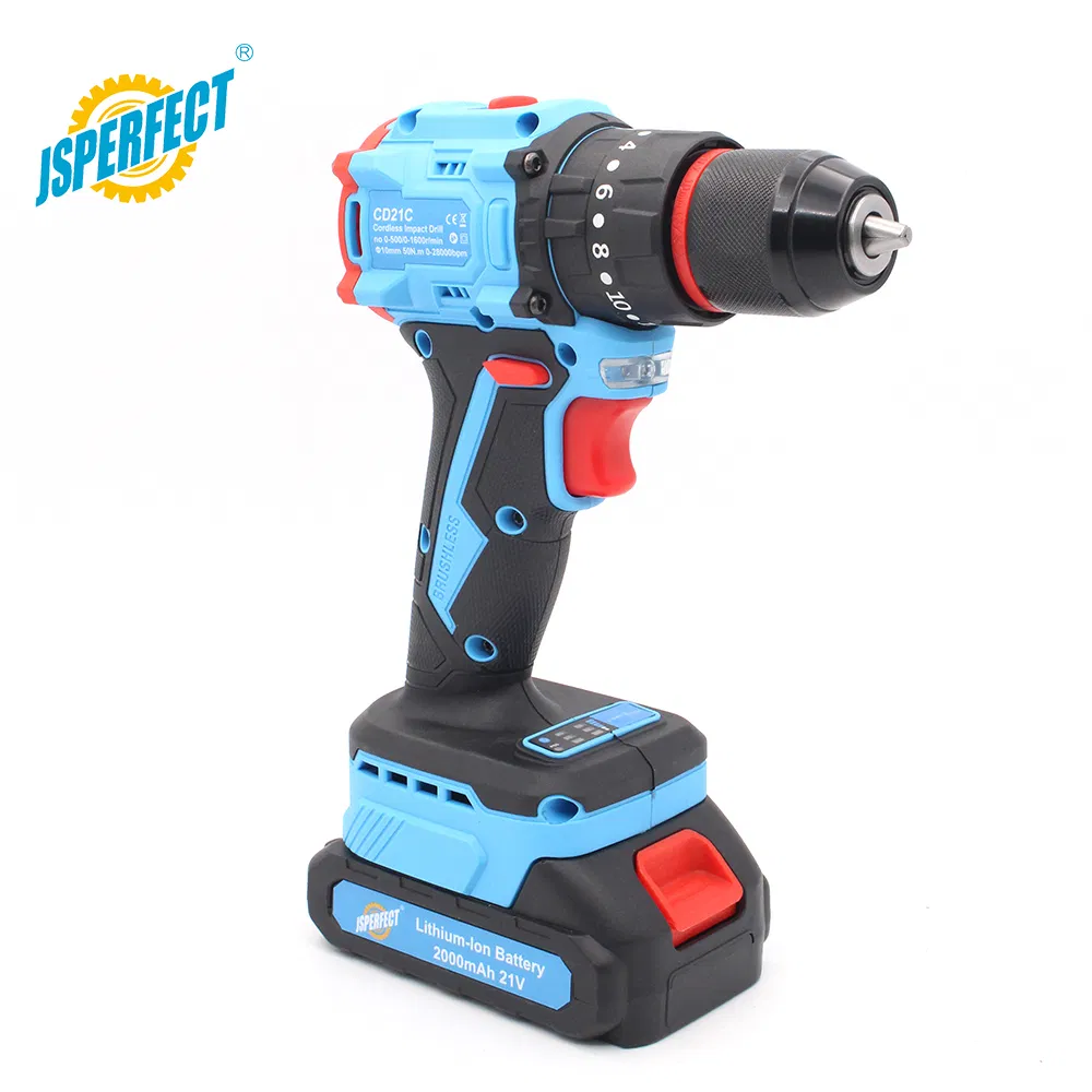 Factory OEM 13mm Chuck Brushless Motor Electric Drill Charge Drill