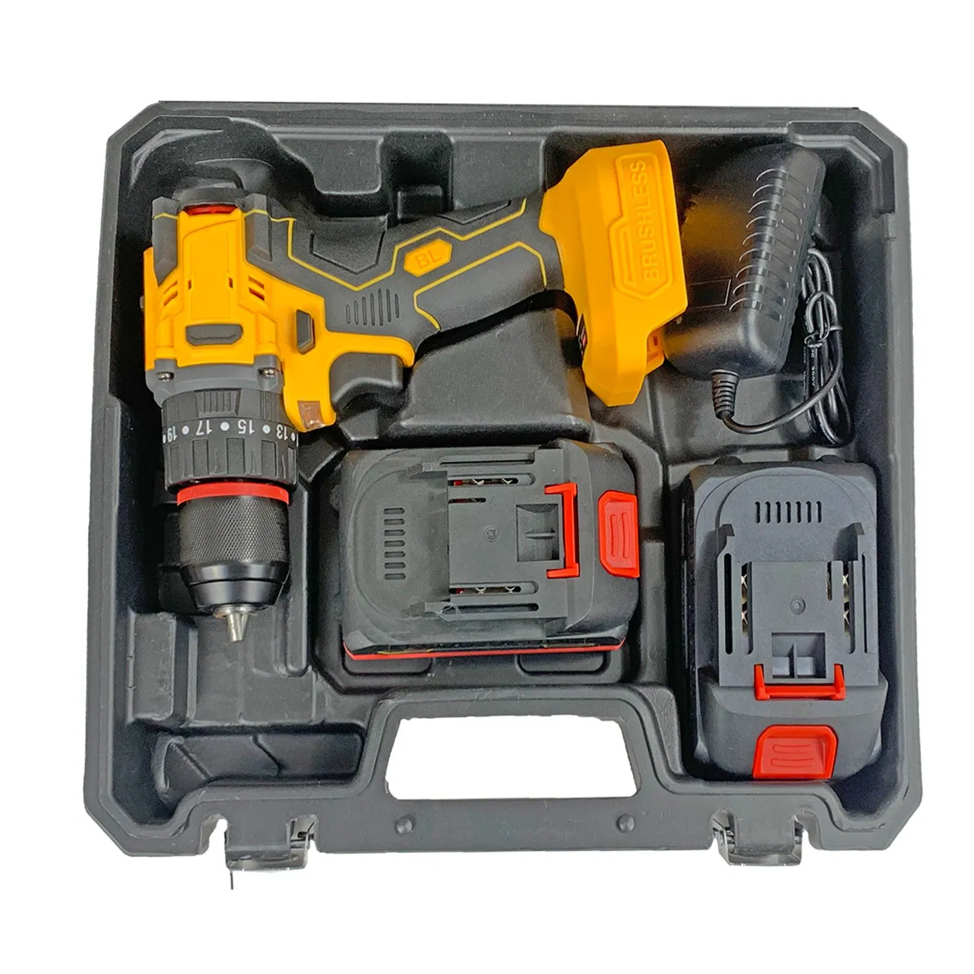 Cordless Drill with Brushless Motor 21V Impact Function Reliable