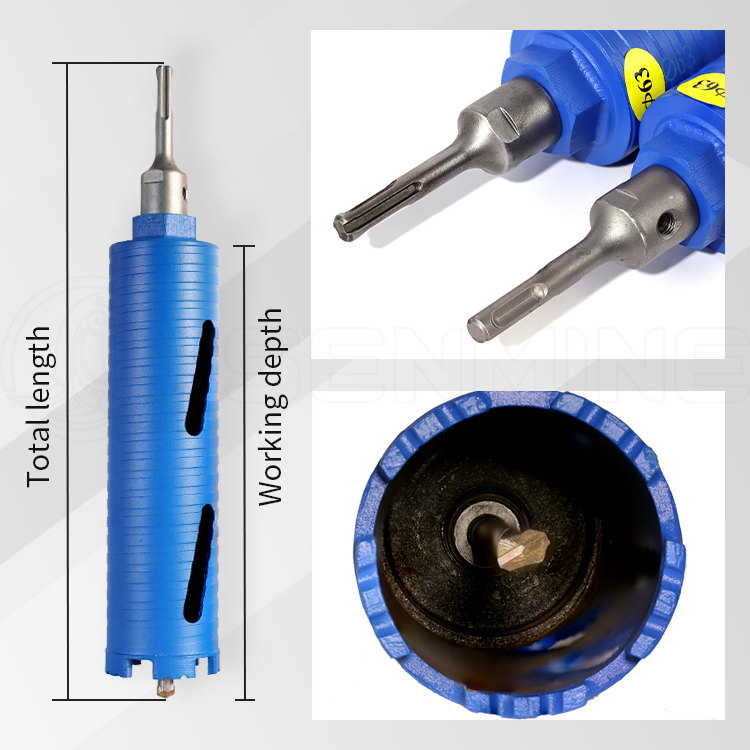 Enhanced Durability Premium Materials Efficient Drilling Dry SDS Core Drill Bit