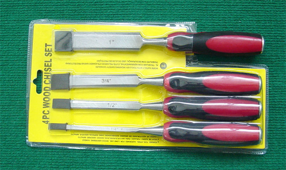 Versatile 4-Piece Wood Chisel Kit for Crafting Enthusiasts