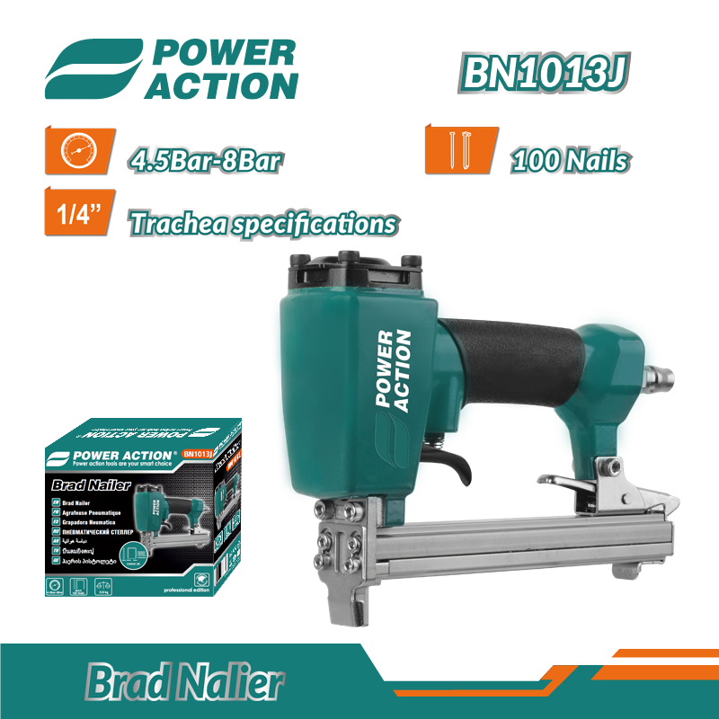 Power Action Best Seller Decorative Tool Professional Pneumatic Framing Nail Guns Air Brad Nailer Gun for Wood