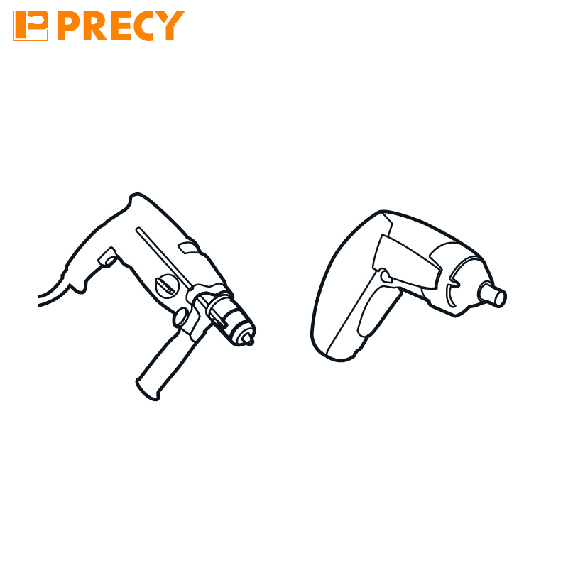 3-Point Wood Drill Bit L400 mm with Cylindrical Shank