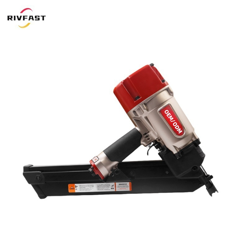 Industrial F50 18 Gauge Air Pneumatic Brad Nailer for Hardwood Floors and Furniture DIY Grade Framing Nail Gun for Woodwork