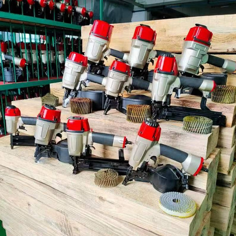 Professional Roofing Coil Nailer Crn45A, 15 Degree Roofing Nail Gun 3/4 Inch to 1-3/4 Inch Coil Nails, Pneumatic Power Nailers in Roofing Tools