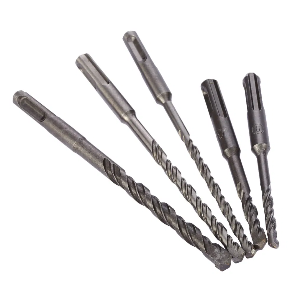 SDS Plus Tungsten Carbide Tipped Hammer Drill Bit Straight Tipped for Concrete Sandblasted 5-32mm