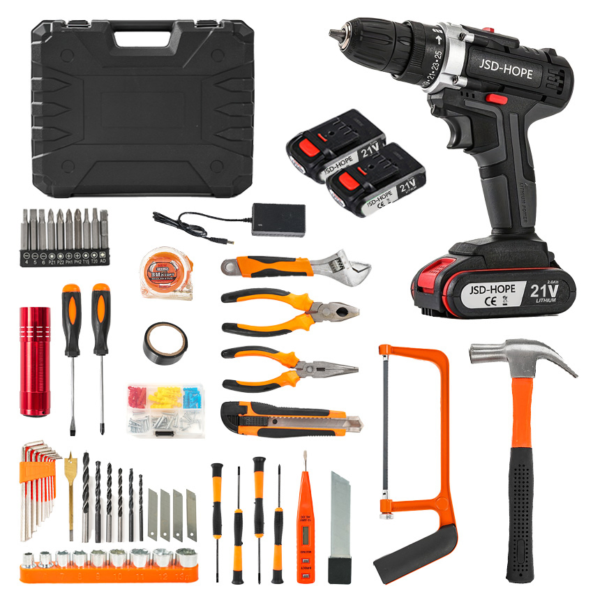 21V Rechargeable Electric Drill - Compact Cordless Drill Driver for DIY &amp; Professional Use