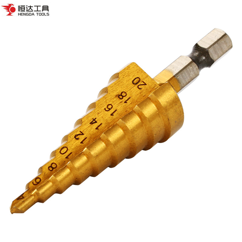 HSS M2 Step Drill Bits for Metal PVC Wood Drilling