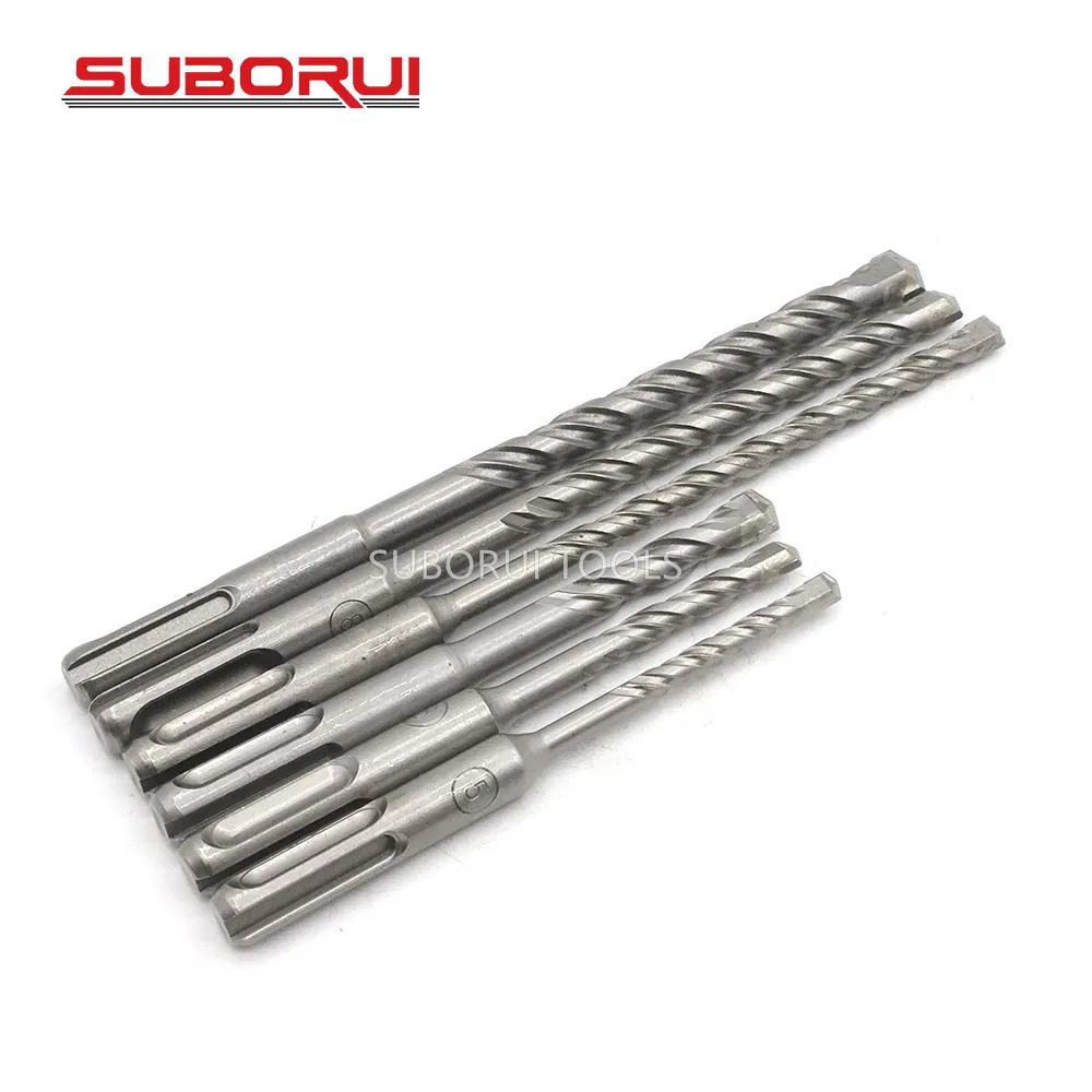 Suborui Brocas Para Concreto Carbide Tipped Masonry Drill Bit SDS Plus Electric Hammer Drill Bits for Concrete Drilling