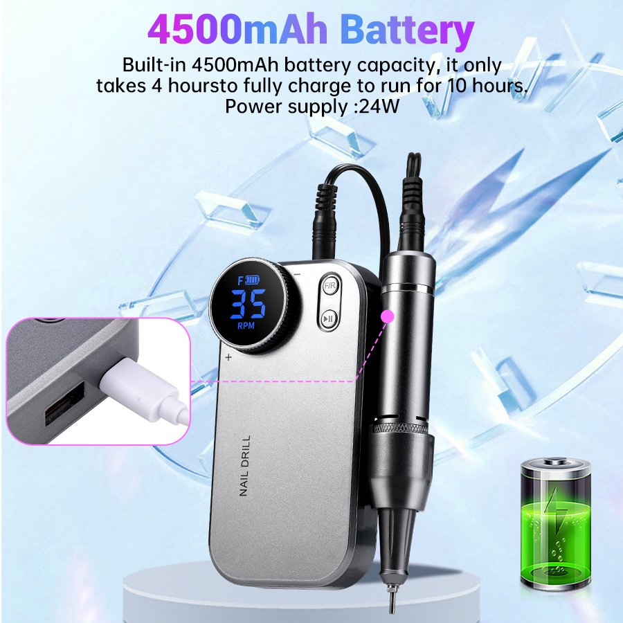 Dufu Professional Electric Nail Drill for Salon and Home Use