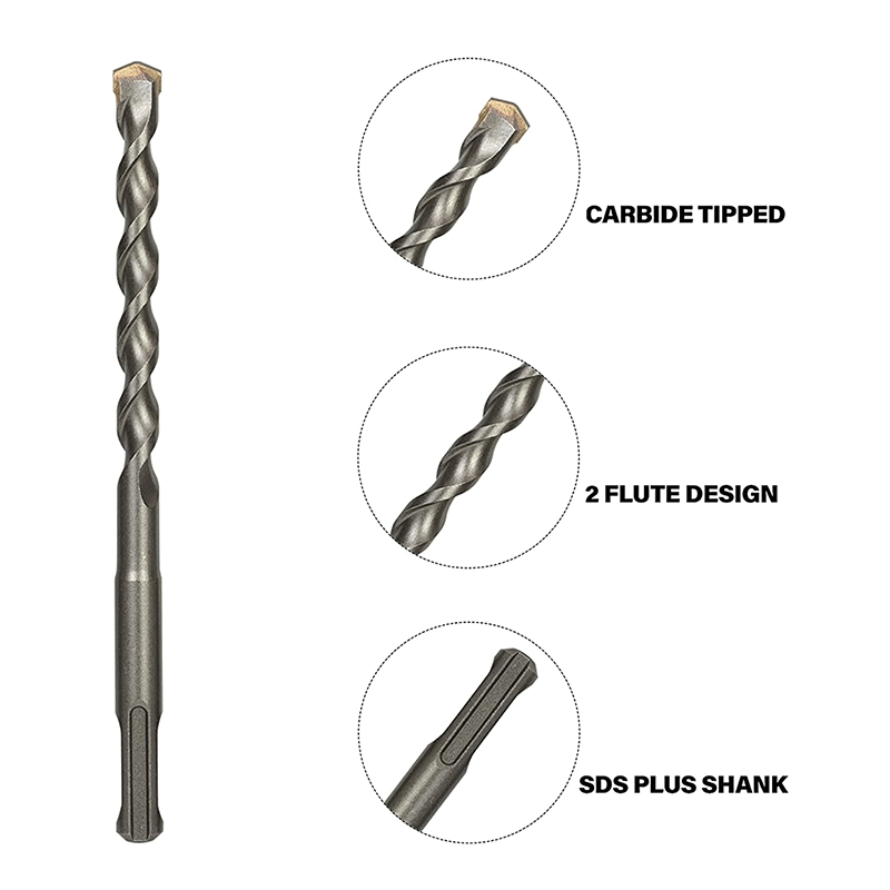 Durable SDS Plus Hammer Drill Bits for Efficient Demolition and Drilling Tasks