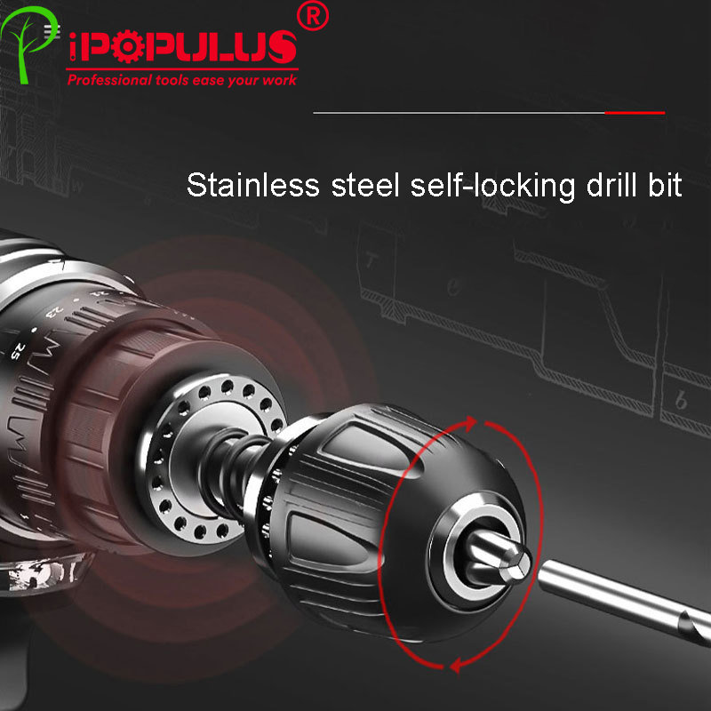 16.8V Impact Driver 40n. M Battery Drill Li Ion Cordless Battery for Power Craft Cordless Drill