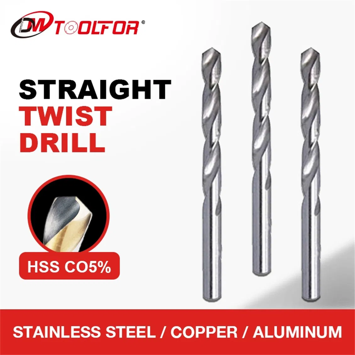 Durable High Speed Steel Extra Long Straight Shank Twist Drill Bit for Metal Steel