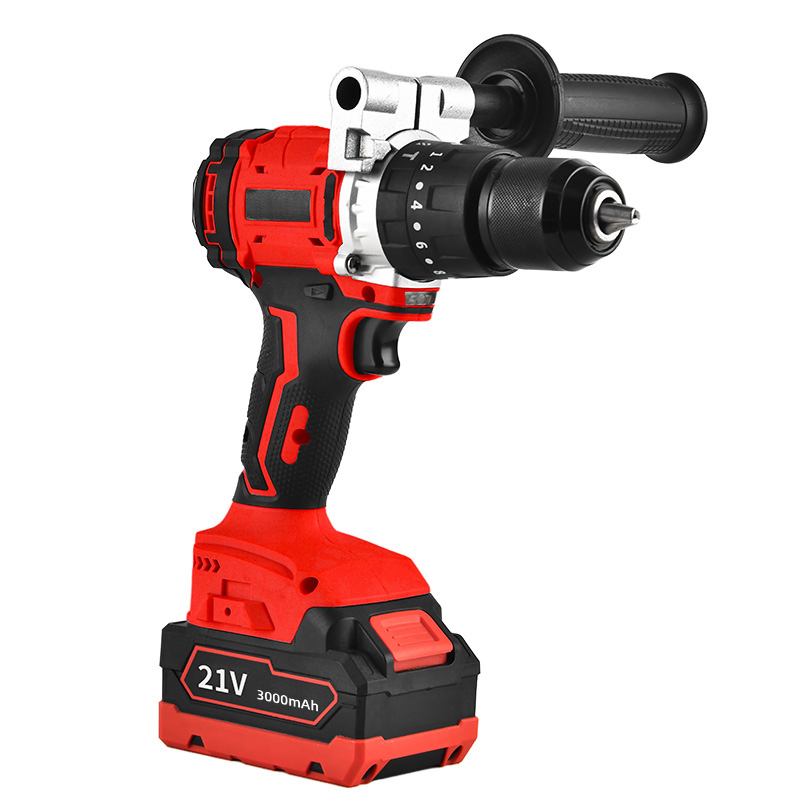 21V Brushless Motor Powerful Electric Tool High Torque Design Two-Speed Gearbox Cordless Impact Drill