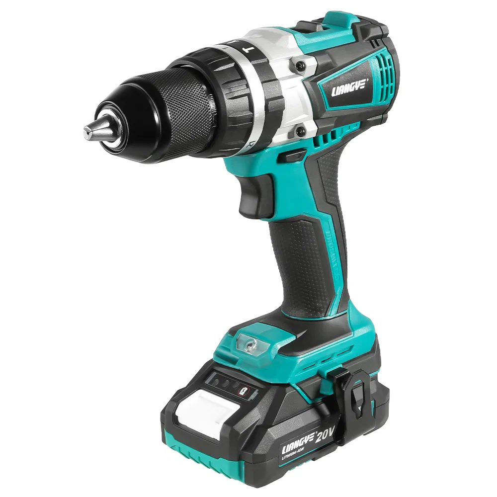 Liangye Factory Lithium Battery Power Tools 18V Cordless Brushless Cordless Hammer Drill