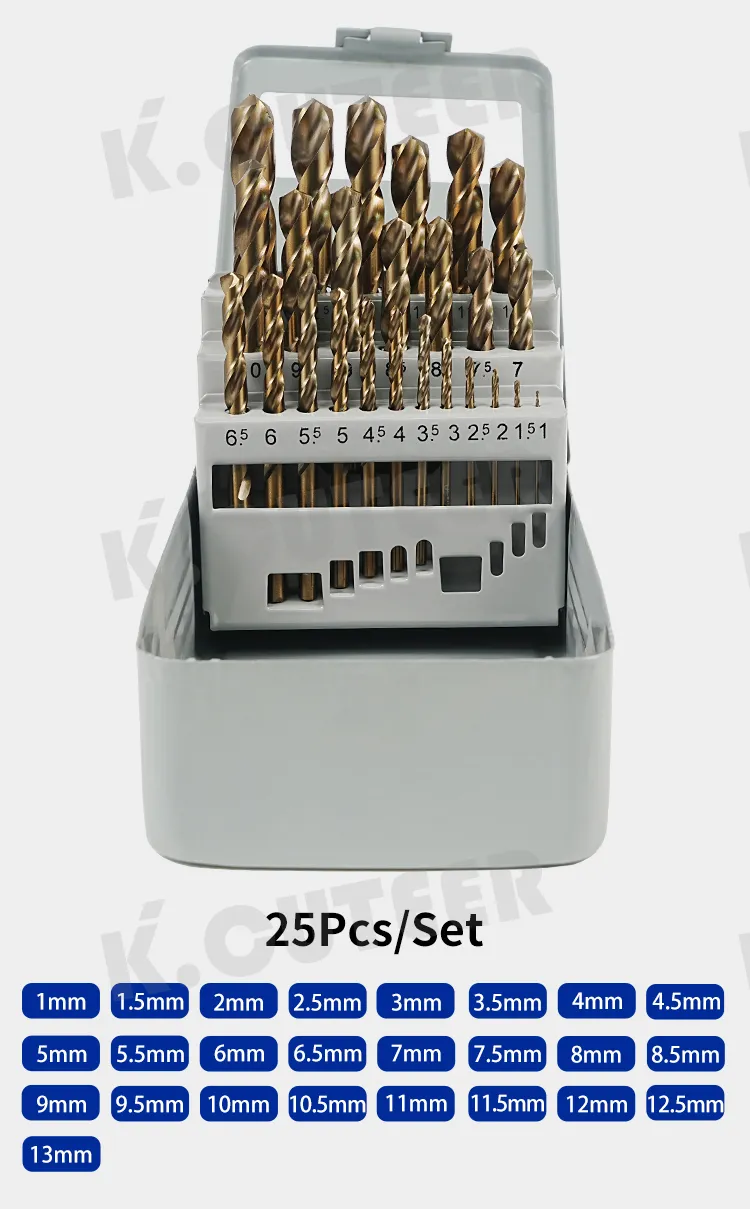 Twist Drill Bit Set 8