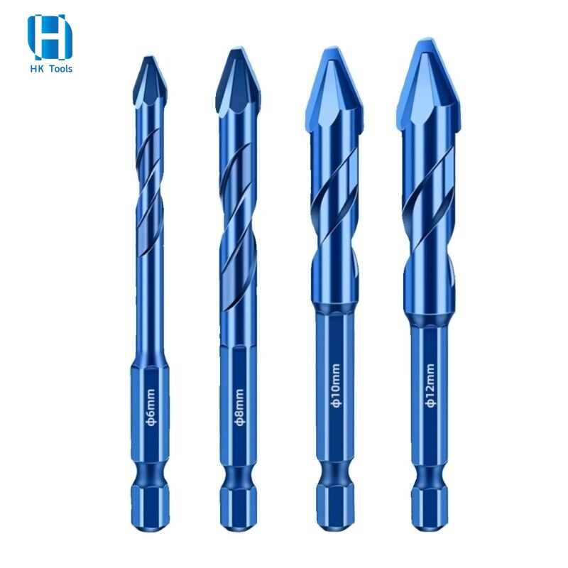 Factory Supply 6/8/10/12mm High Hardness Tilted Eccentric Drill Bit with Crooked Head Multifunctional Drill Bit for Ceramic Masonry Tile Glass Marble Drilling