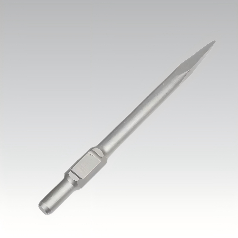 Heavy-Duty Extended Hex Shank Pointed &amp; Flat Chisel Bit for Electric Rotary Hammers