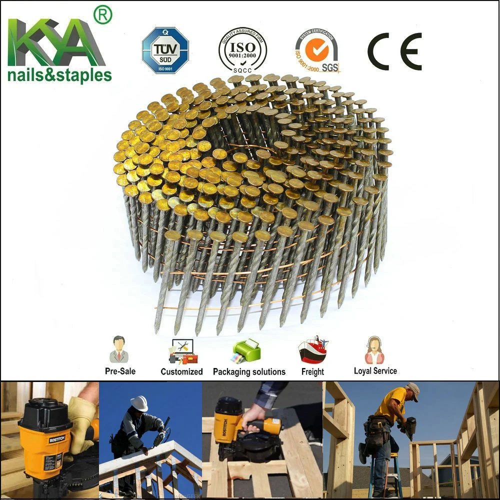 Cn90 Pneumatic Wire Collated Air Coil Nail Gun