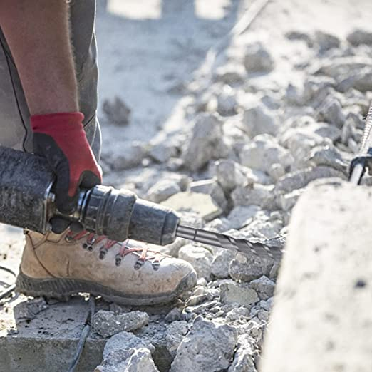 SDS Max Masonry Hammer Drill Bit Set Tungsten Carbide Tipped Cross Tipped for Granite Concrete Brick Sandblasted