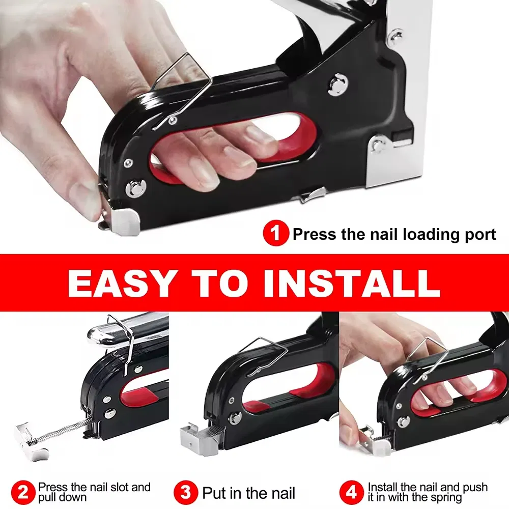 High Quality Pneumatic Stapler Gun Manual Metal Heavy Duty Battery Electric Staple Gun for Wood