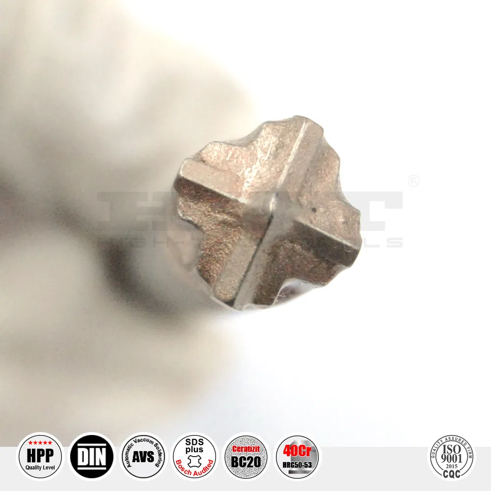 Supreme German Quality CT-4 Cross Cutter Hammer Drill SDS Plus for Concrete Brick Stone Cement Reinforcement Drilling