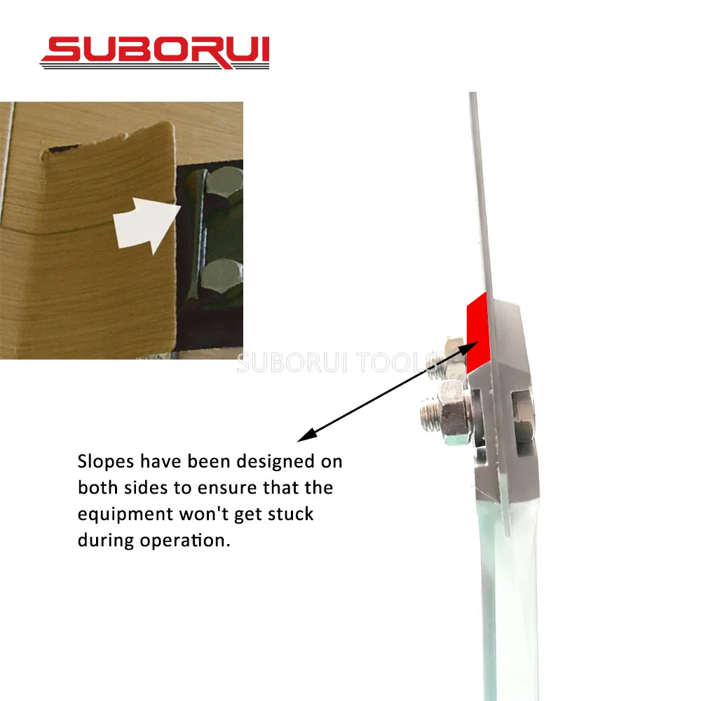 Suborui 4 Inch 265X100mm SDS Plus Floor Scraper with Repair Kit Emplacement Blade Tile Tool Thinset Removal Flat Chisel Bit