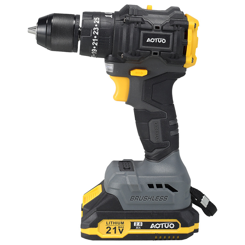 Antauto Brushless 21V Lithium Ion Cordless Impact Drill Power Tool