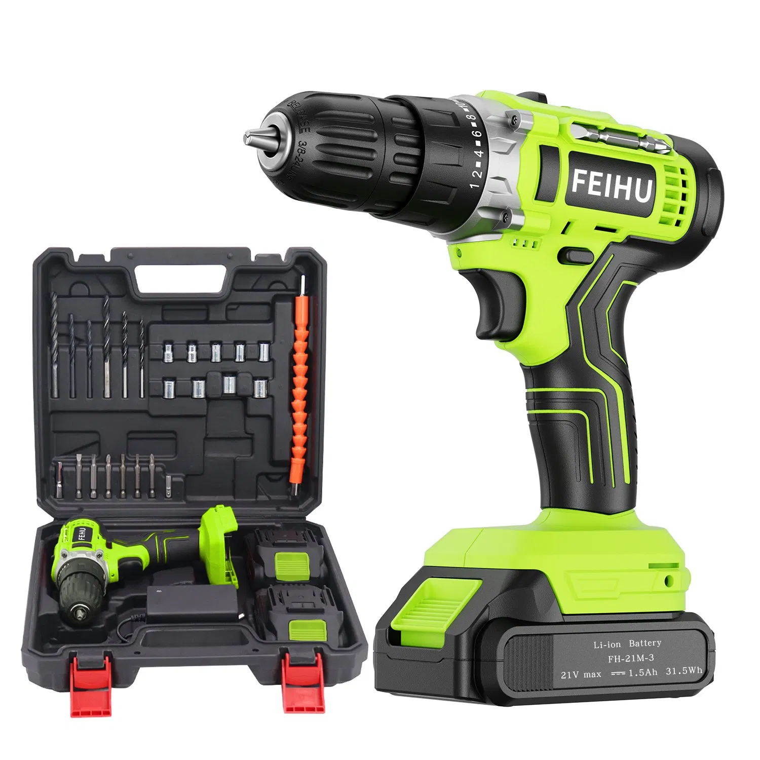 Electric Drill Household Electric Drill Cordless Power Drill 21V Lithium Impact Driver