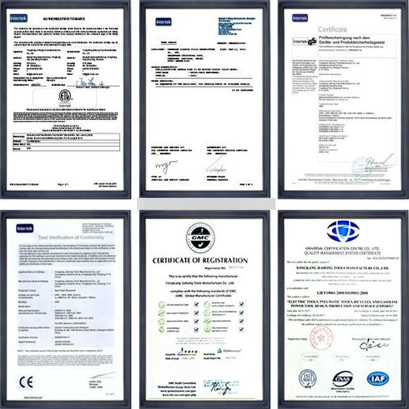 Certificates