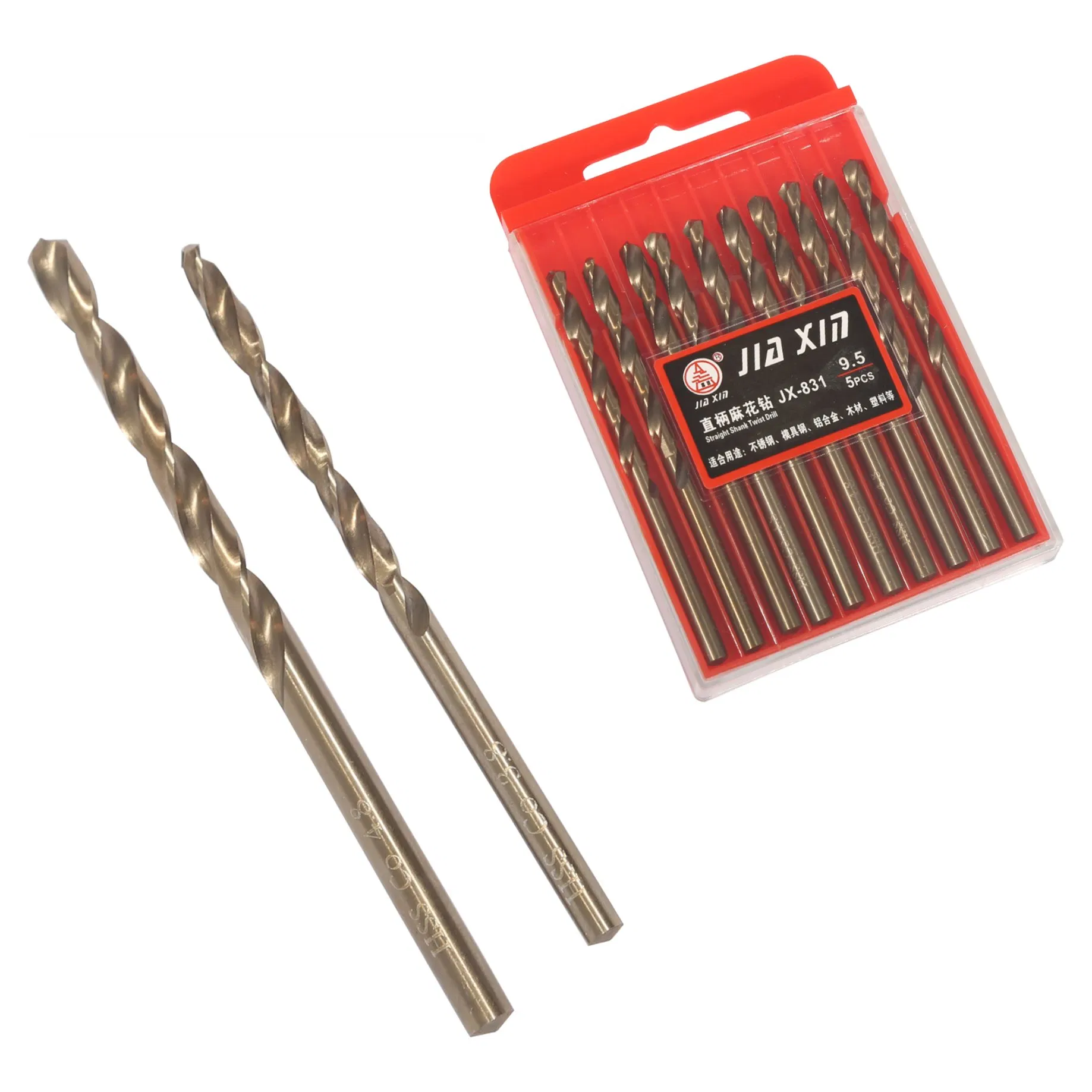 2mm-13mm for Stainless Steel, Wood, Plastic M35 Cobalt-Containing Full Grind Drill Bits