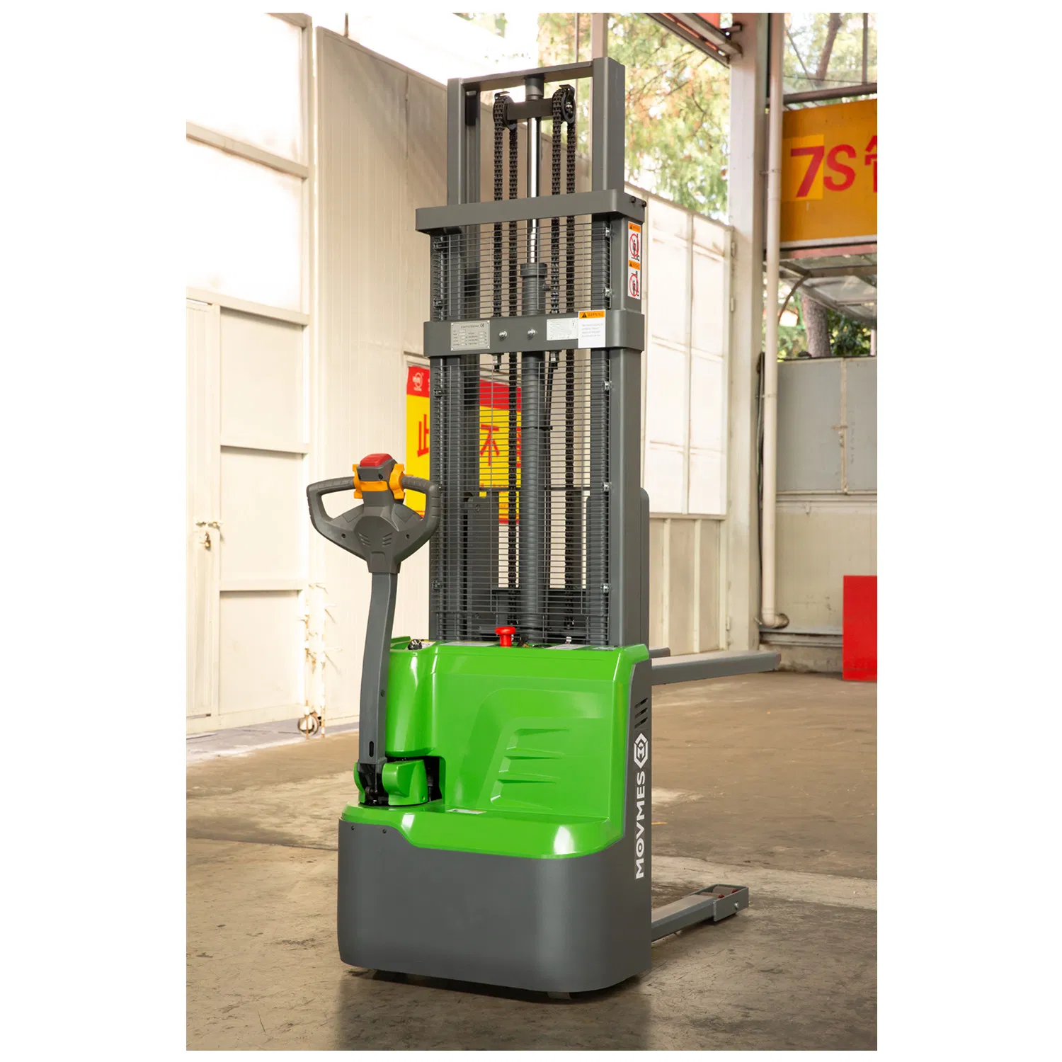 Electric Pallet Stacker Hydraulic Loading 1500kg 1.6m 2ton 2m 3.5m 2 Ton Power Fully Stand on Electric Stacker