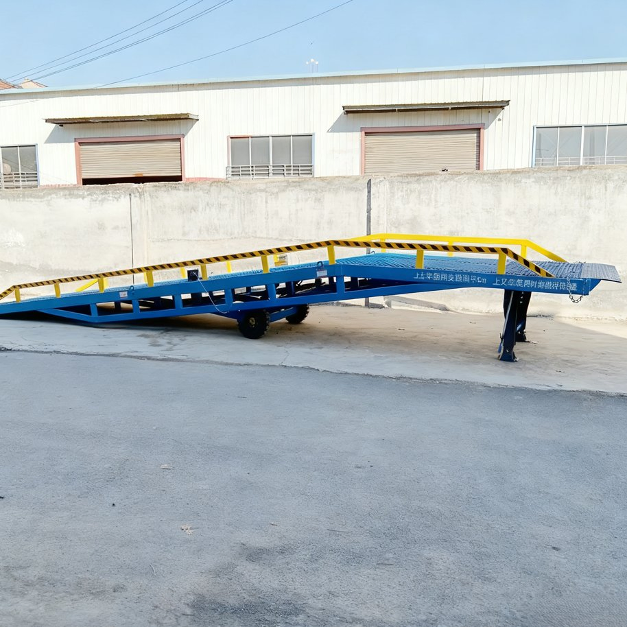Ramps for Forklift Container Ramp for Hydraulic Mobile Dock Ramp Mobile Dock Ramp Container Loading Ramp Mobile Yard Ramp 8 T 10 T 12 T 14 T 16 T