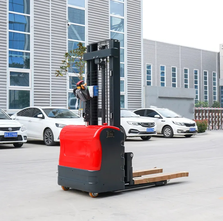 1.5 Ton Automatic Electric Stacker Full Electric Forklift Walkie Semi Electric Pallet Stacker