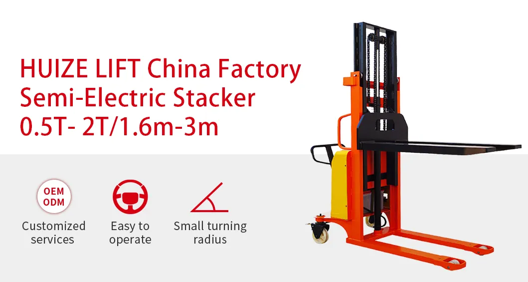 Semi Electric Pallet Stacker