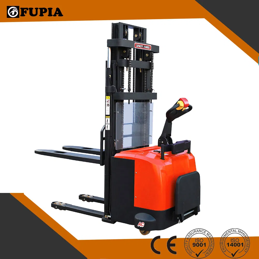 High Quality Walkie Forklift Auto Stacker 2 Ton Fully Electric Pallet Stacker