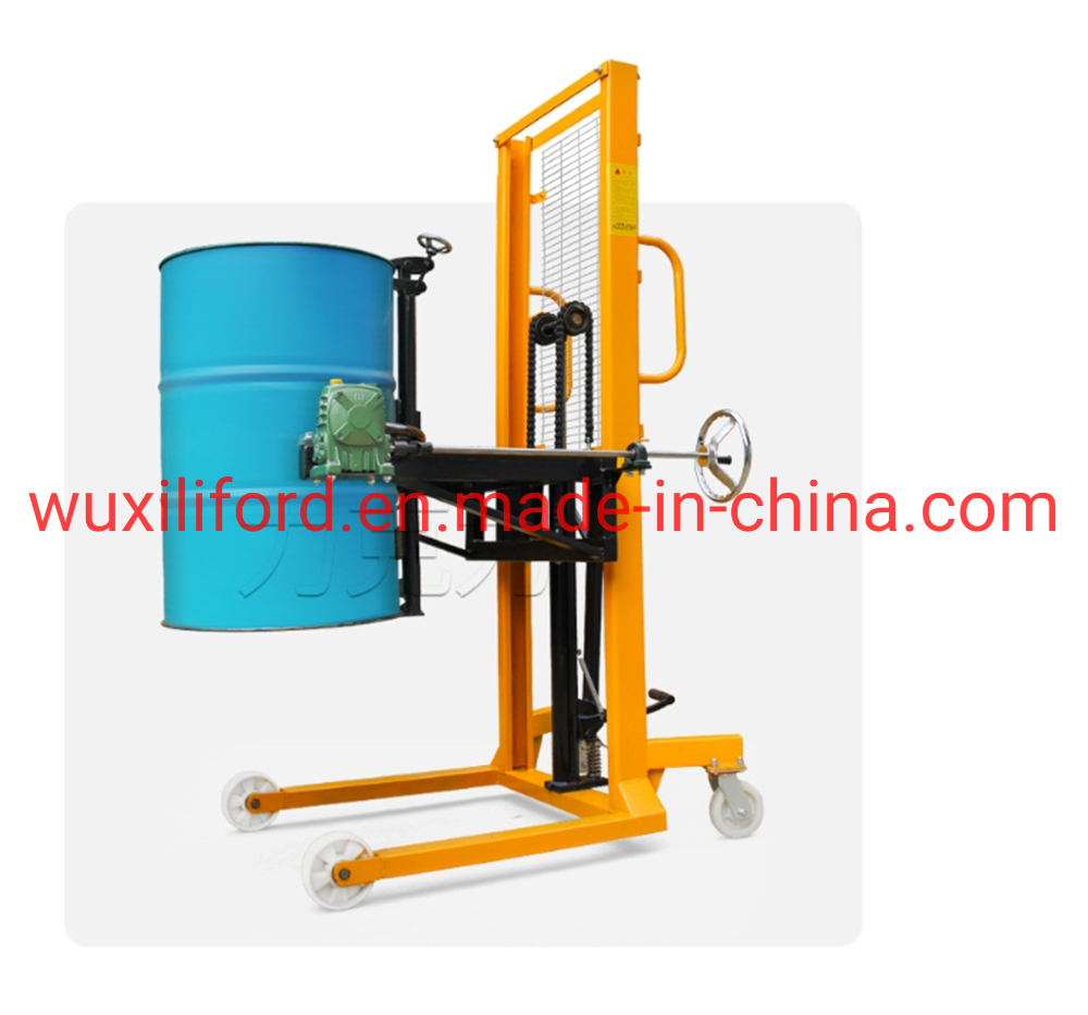 450kg 1.5m Hydraulic Drum Lifter Stacker Drum Lifter Trolley Drum Rotator Da450