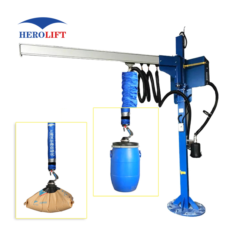 Paint Industry Vacuum Lifting Device Drum Handling Stacker Mobile Vacuum Tube Lifter