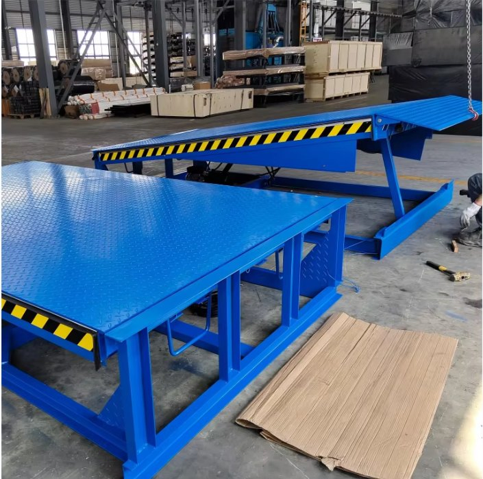 Factory Direct 8-Ton Double Electric Adjustable Telescopic Dock Leveler Warehouse Loading Dock Leveller