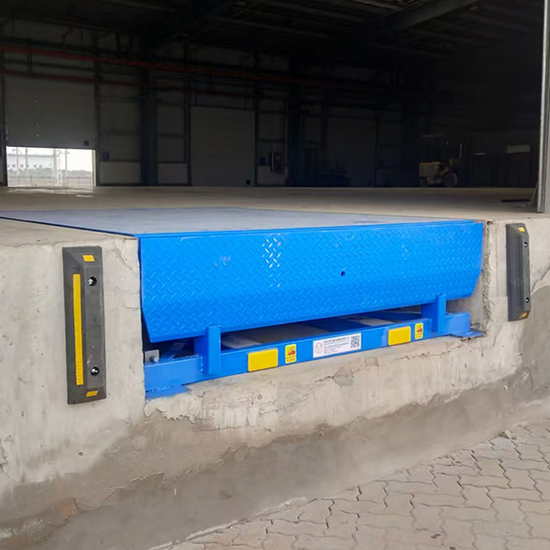 8-12t Hydraulic Dock Leveler Loading Ramp Fixed Stationary Lifting Table