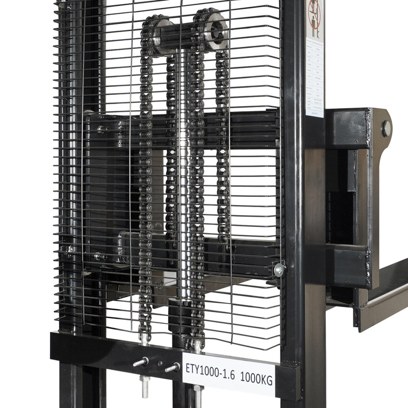 High Fully Powered Pallet Full Electric Stacker Lift with 4400lbs