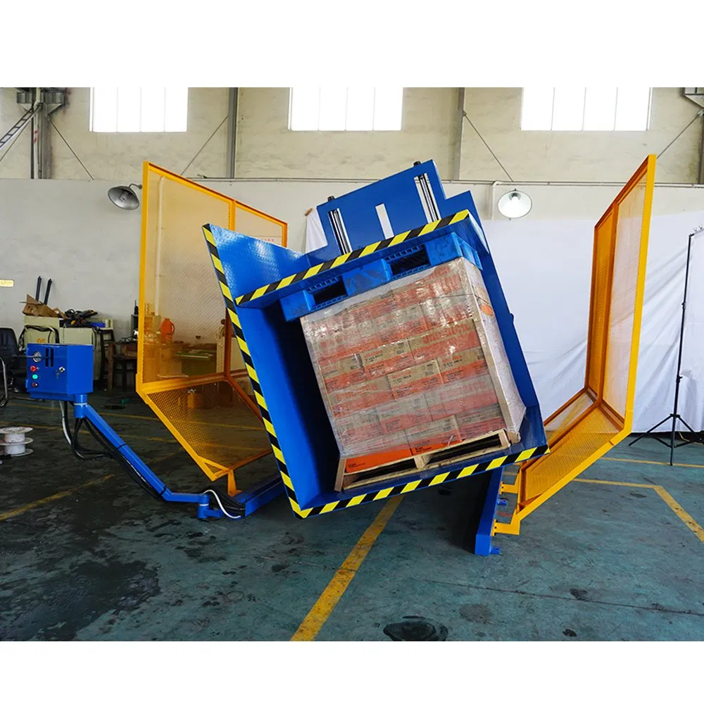 High Quality Cylinder Battery Electric Pallet Inverter Plastic Drum Tilter