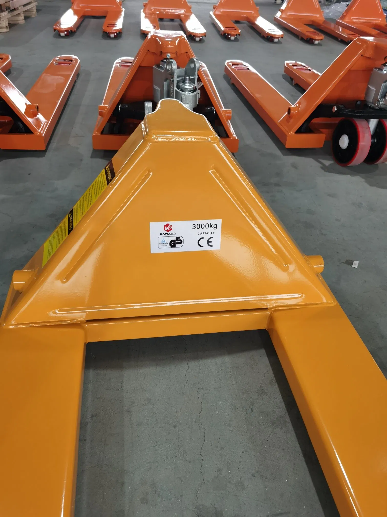 2500kg PU Wheel Nylon Wheel Lift Cargo Equipment Manual Hand Forklift Pallet Truck