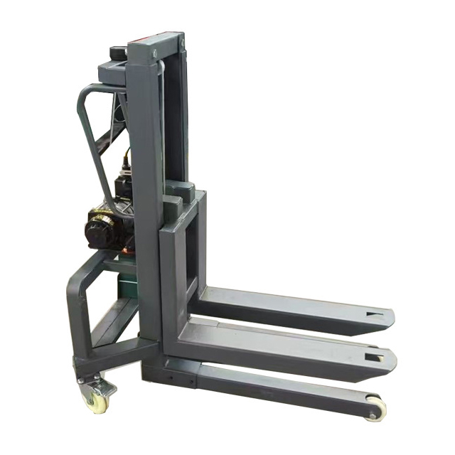 Mini Self-Loading Portable Forklift Truck Semi Electric Pallet Stacker for Restaurant Industries Wholesale Condition New