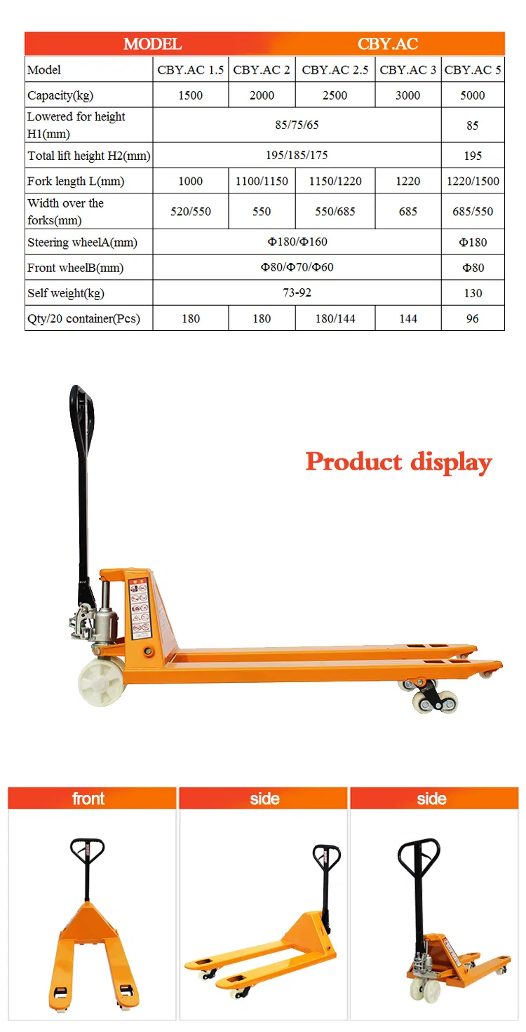 Manual Hydraulic Hand Pallet Truck 2