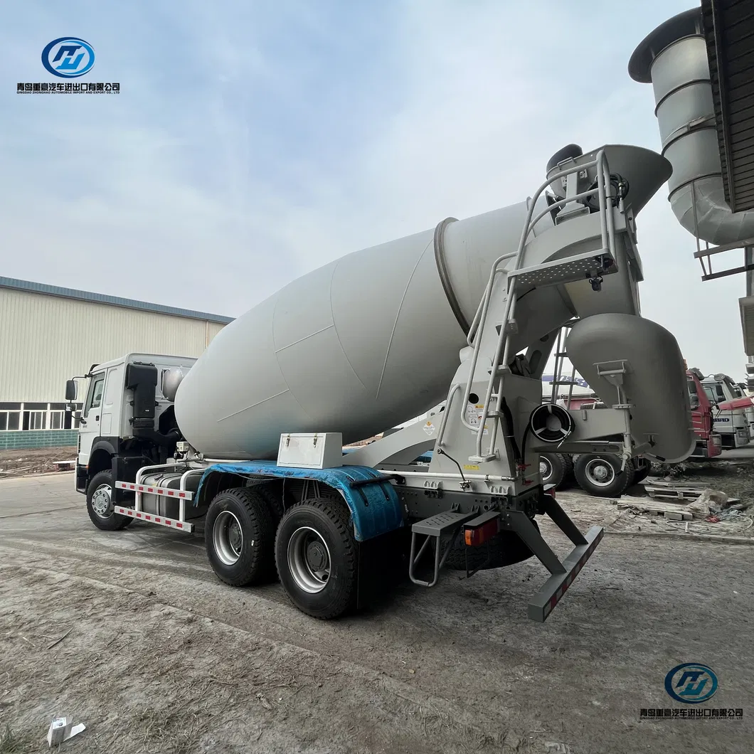 Concrete Mixer Truck Rear View
