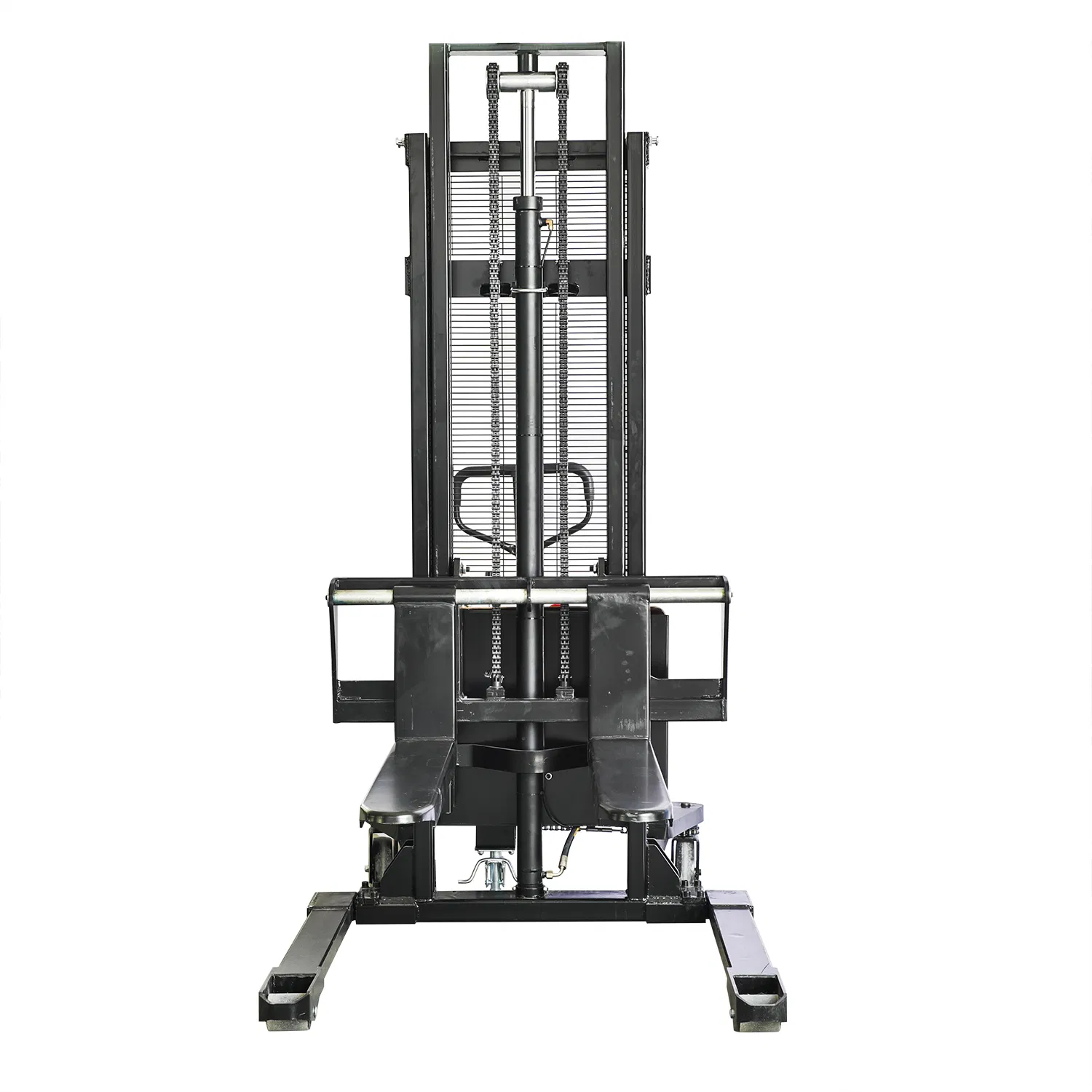 1ton 3m Semi-Electric Stacker Pallet Lift Pallet Stacker with Wide Base Legs