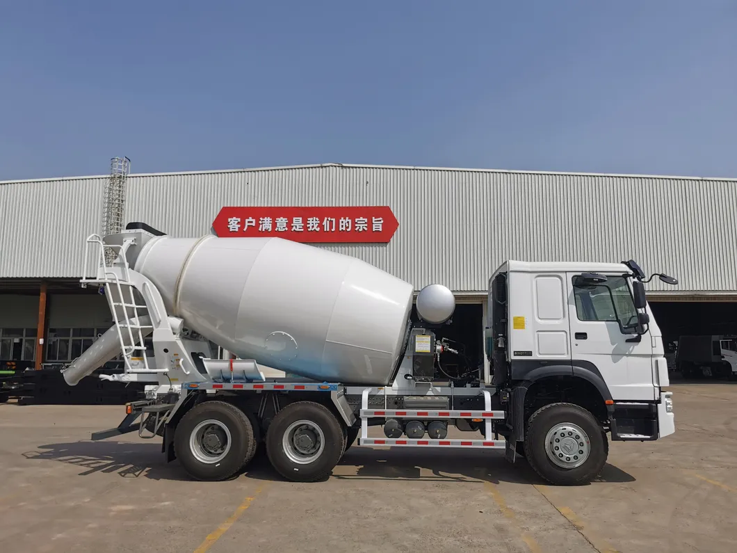 Working Mixer Truck