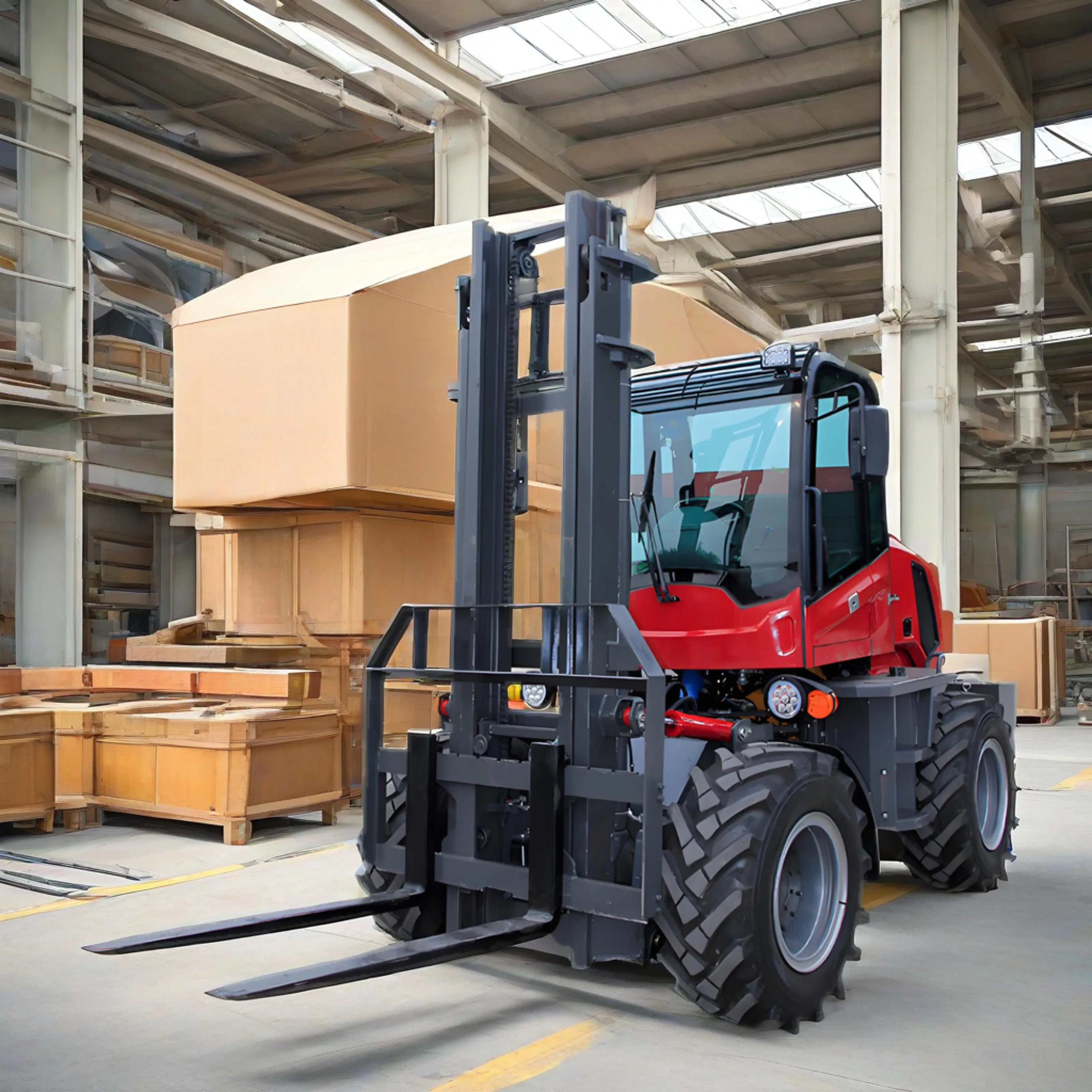 LPG Forklift Truck with Full Electric Control and Customizable Seat Features