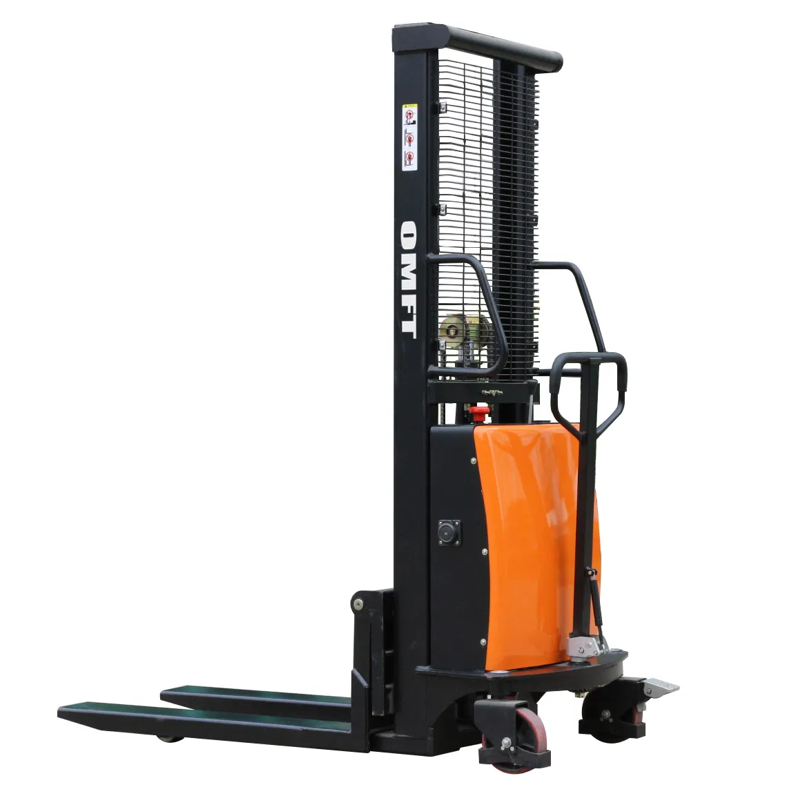Ce Approved 1.0ton 1.0 T Electric Powered Pallet Stacker Semi Electric Hydraulic Pallet Stacker Truck Walk Type
