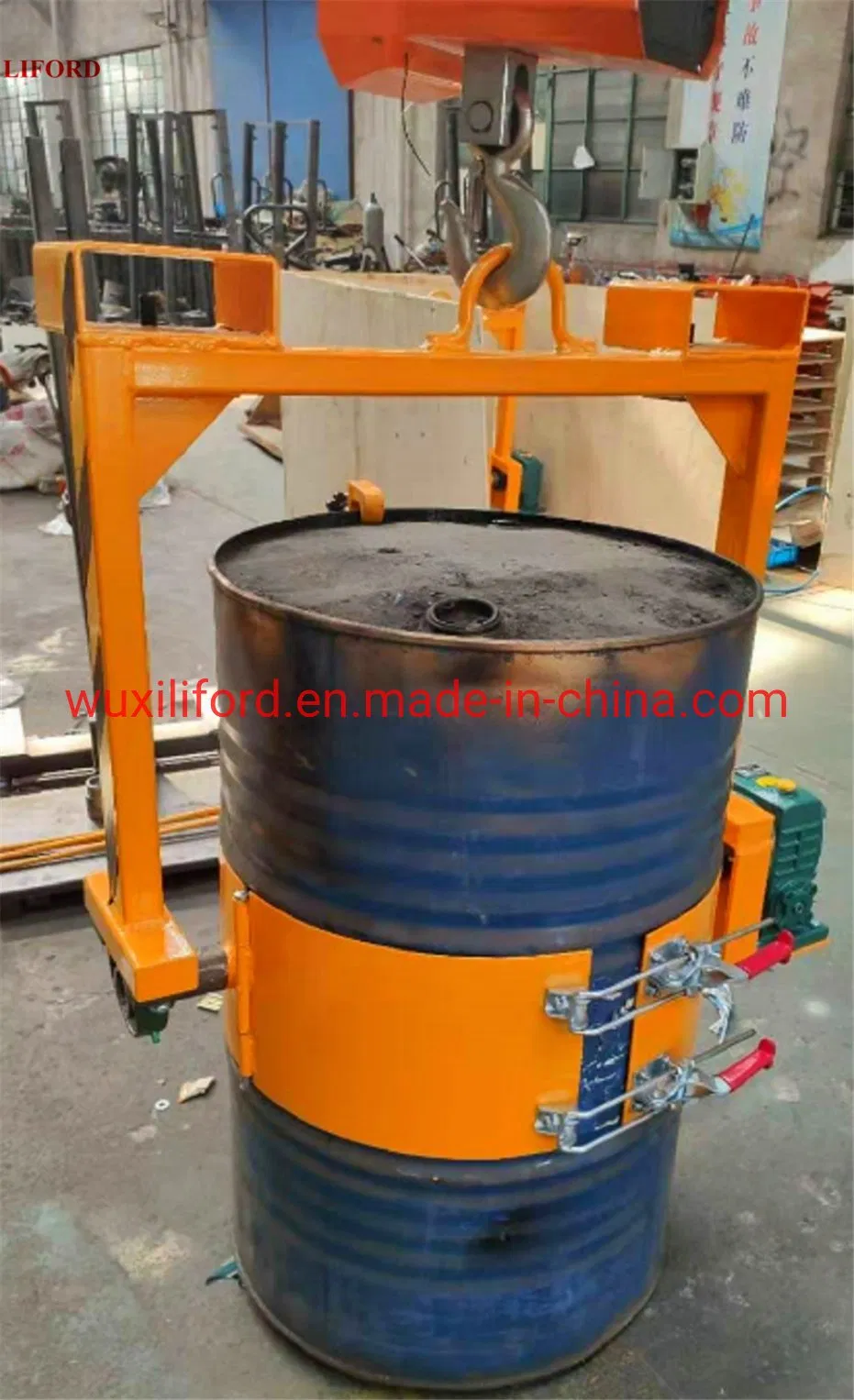 Lm800 Forklift Accessories Bucket Pouring Machine Mechanical Drum Rotator